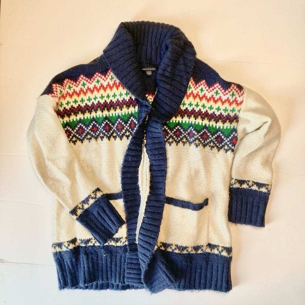 Fair Isle shawl sweater